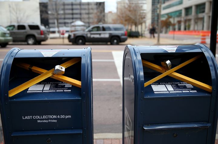 Taping Up The Mailboxes