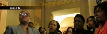 Black Woman Protest Republican Stalling Loretta Lynch Confirmation Vote
