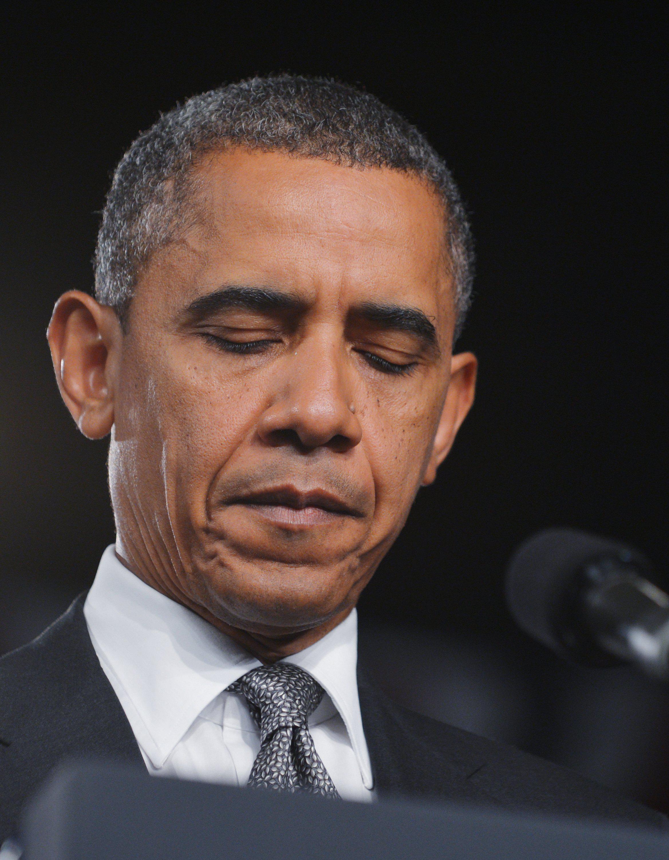 US President Barack Obama speaks on the