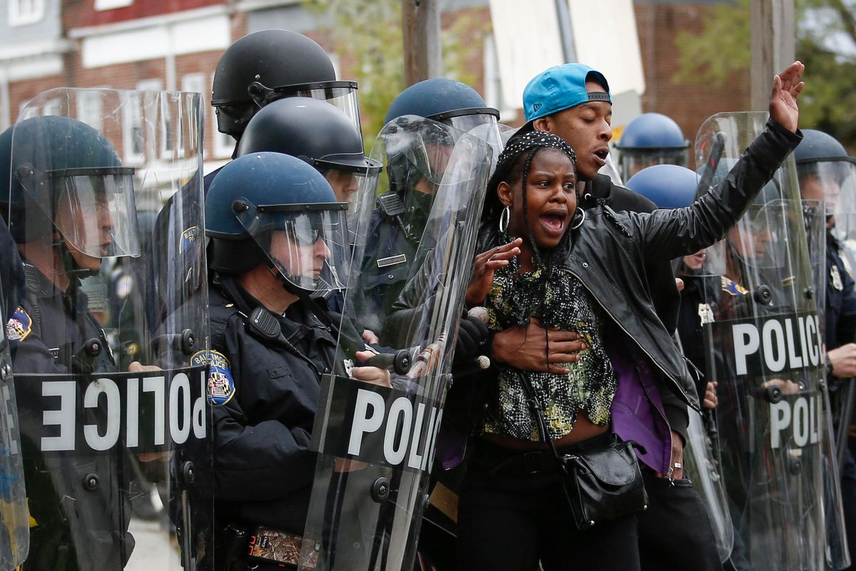 Protests in Baltimore After Funeral Held For Baltimore Man Who Died While In Police Custody