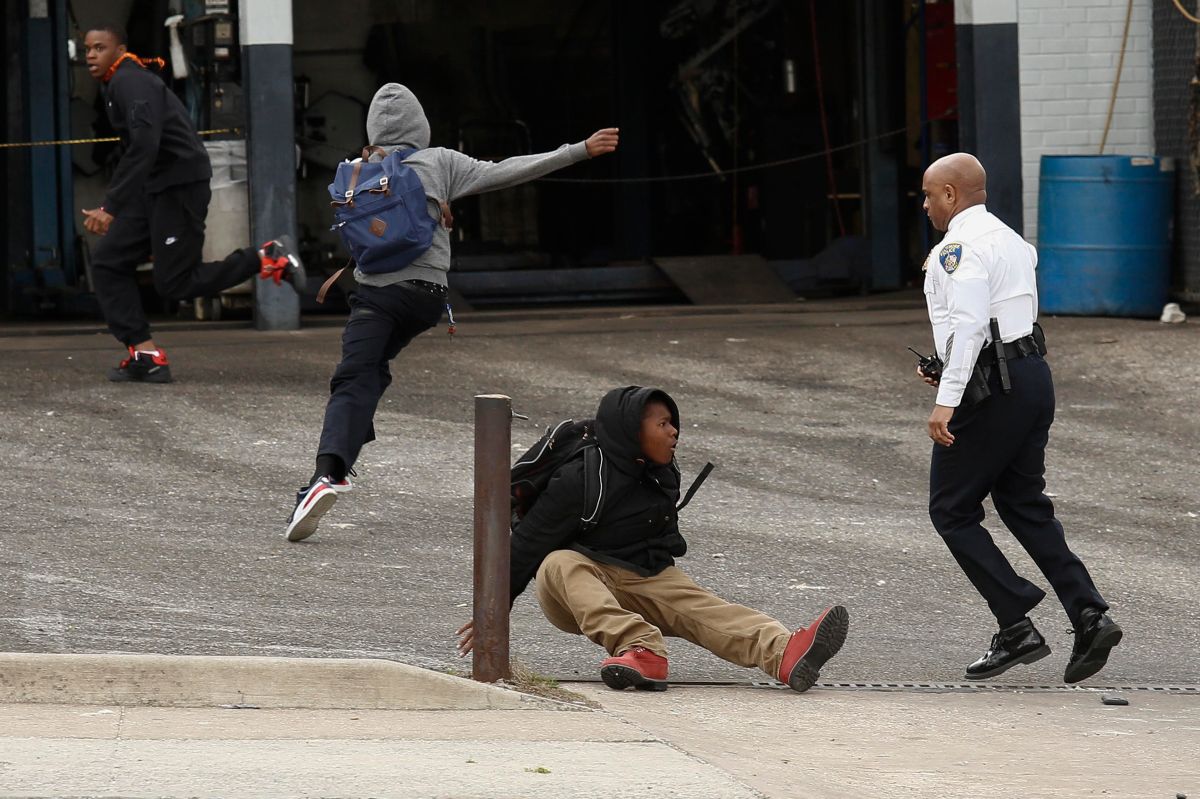 Protests in Baltimore After Funeral Held For Baltimore Man Who Died While In Police Custody