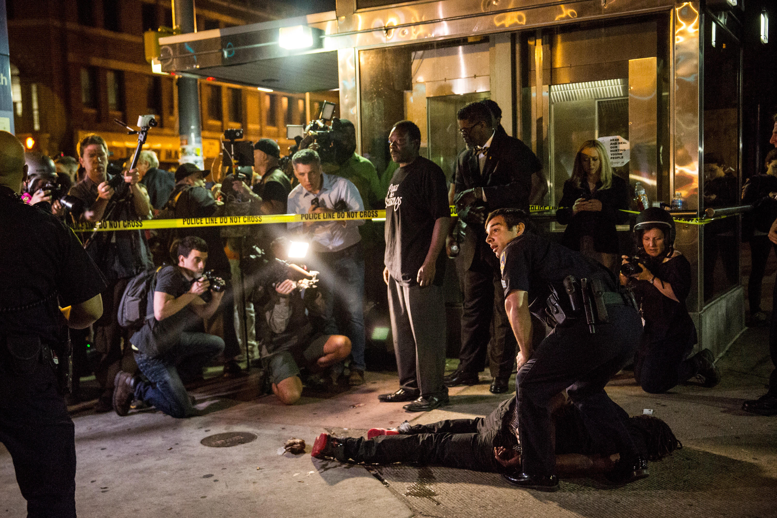 Protestor arrested Baltimore Freddie Gray
