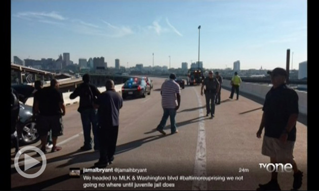 Protests Against $30M Juvenile Center Shut Down I-395 In Baltimore