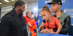 Riley Curry and Leah Still