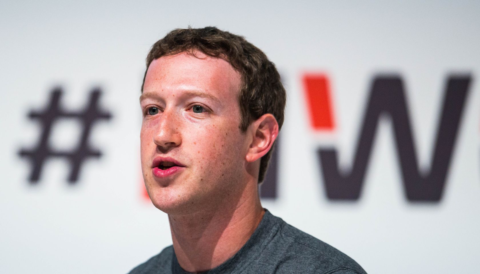 Mark Zuckerberg attendes Mobile World Congress 2015