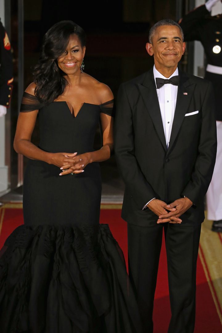 SEPTEMBER: The First Couple serve as “love goals” at the White House’s state dinner for Chinese President Xi Jinping and his wife Madame Peng Liyuan. Obama and Xi announced an agreement on controlling climate change and a mutual outlook on cyber security.