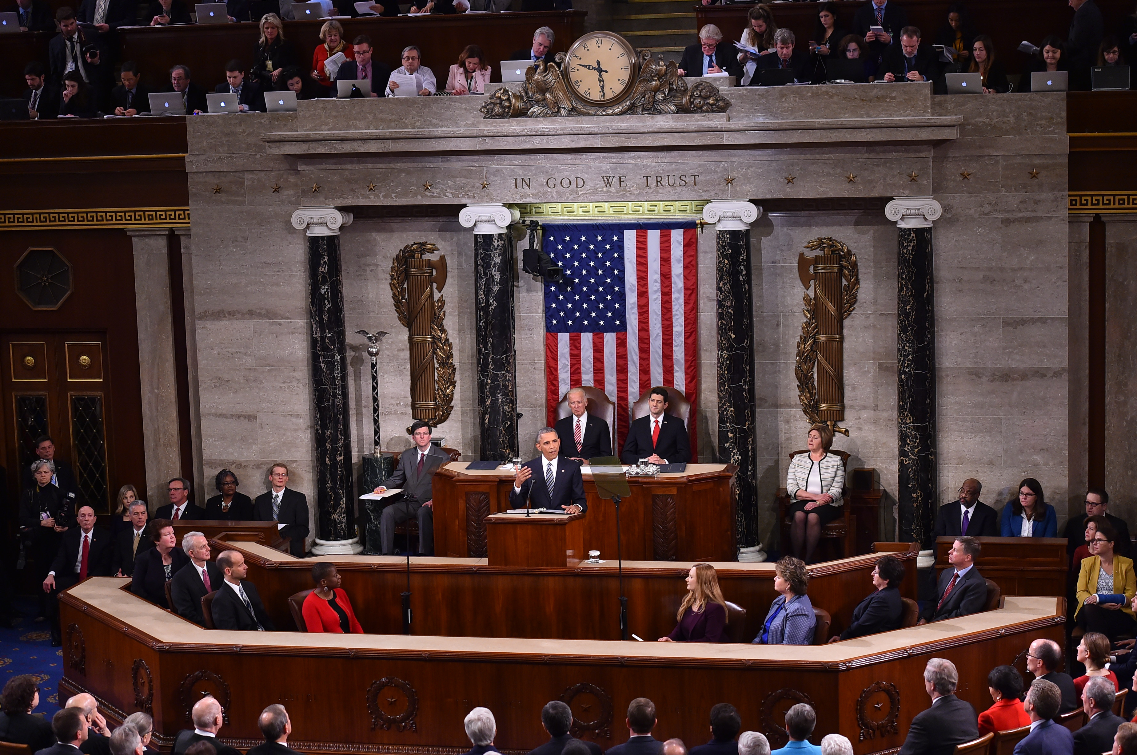 President Barack Obama Delivers His State Of The Union Address