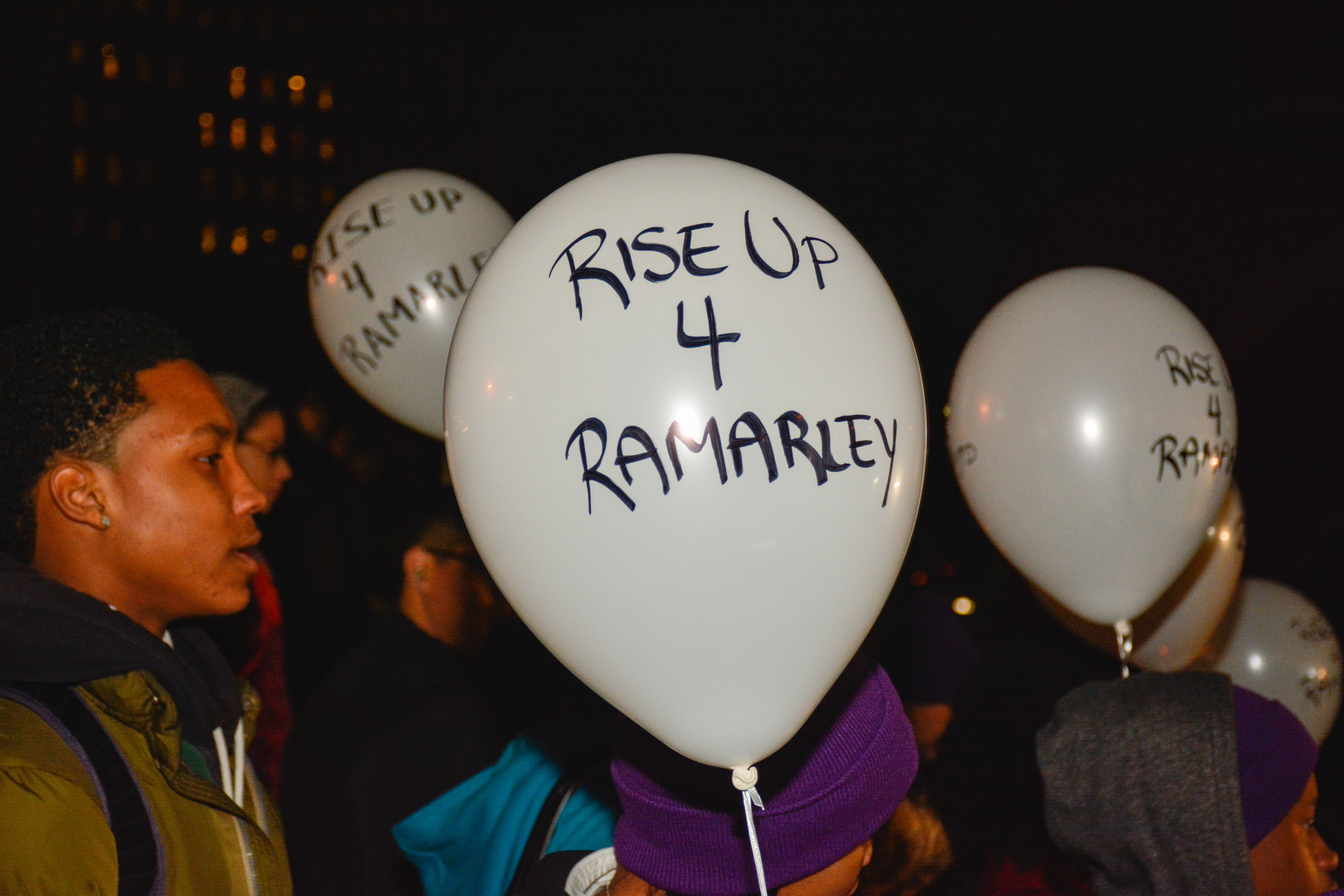 Overnight vigil at One Police Plaza for the NYPD shooting...