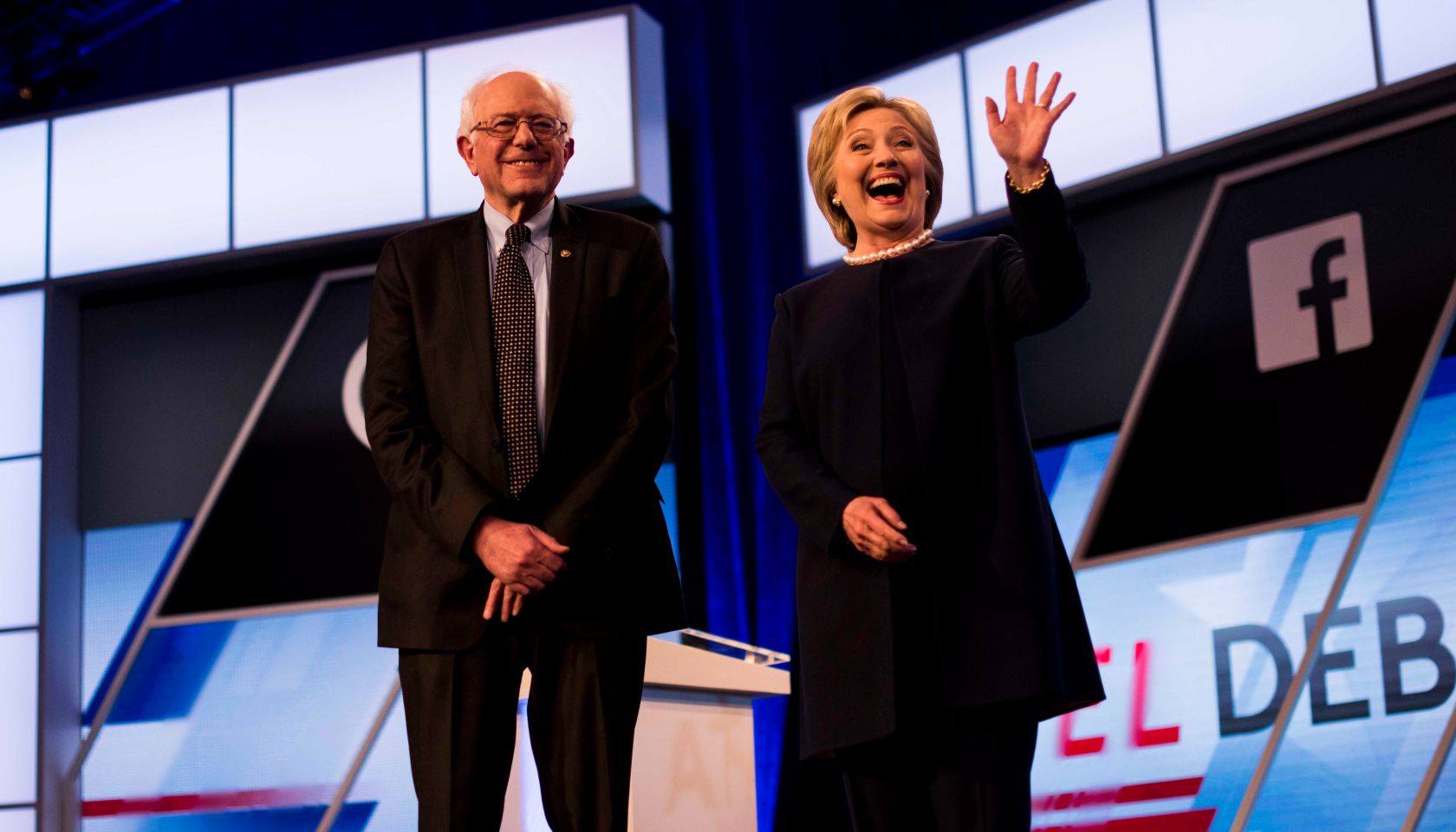 Former Secretary of State Hillary Clinton and Senator Bernie Sanders