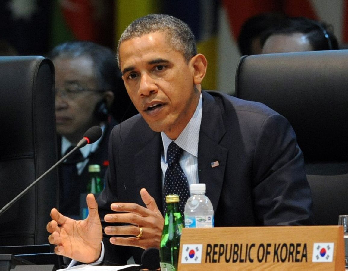 US President Barack Obama speaks at the