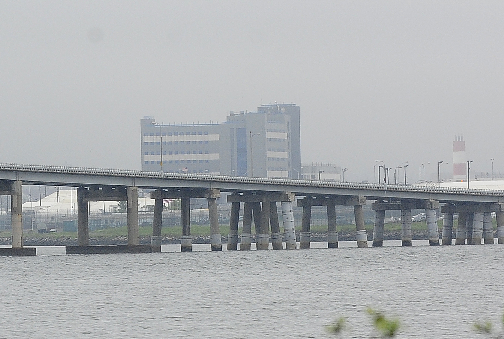 A view of Riker's Island penitentiary co
