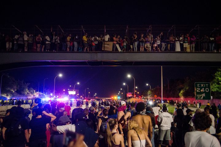Activists Hold March Protesting Police Shooting Of Philando Castile