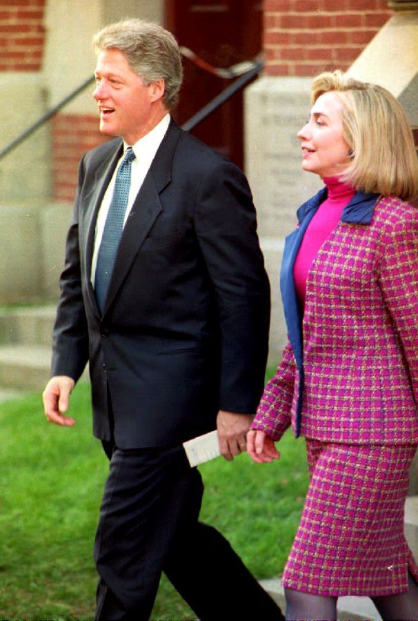 U.S. President-elect Bill Clinton and Mrs. Clinton