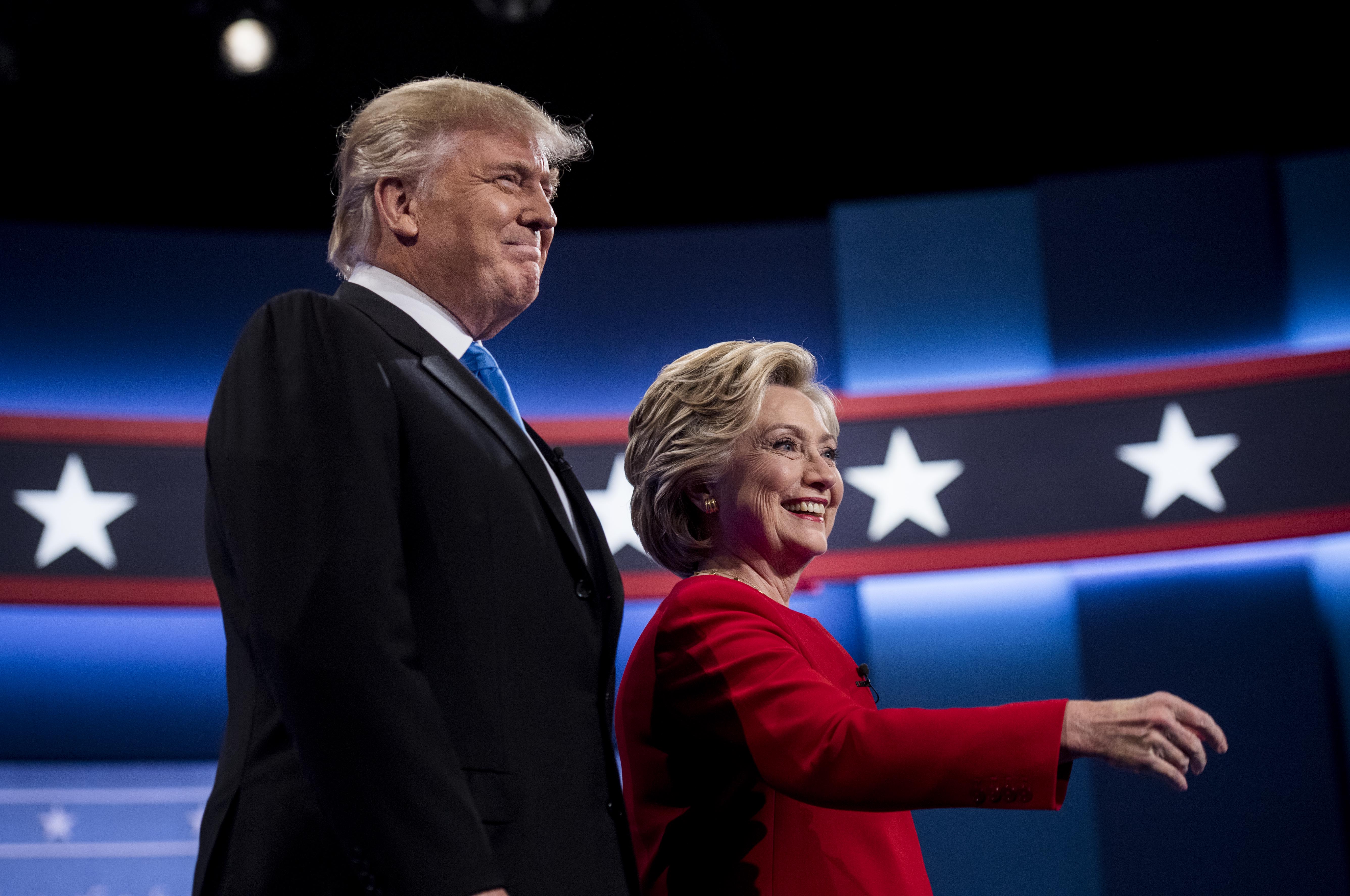 Democratic Nominee for President of the United States former Secretary of State Hillary Clinton