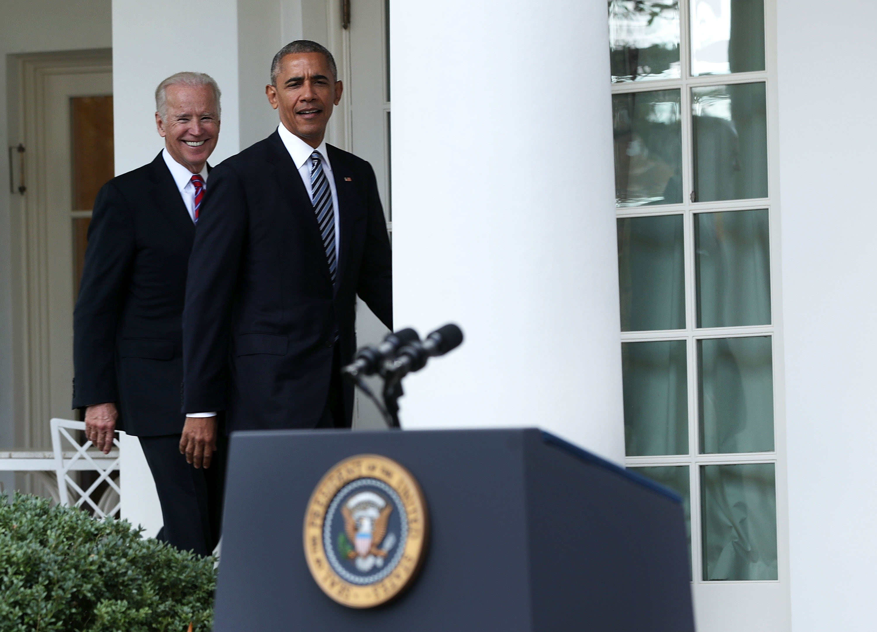 President Obama Makes At Statement At White House After Presidential Election