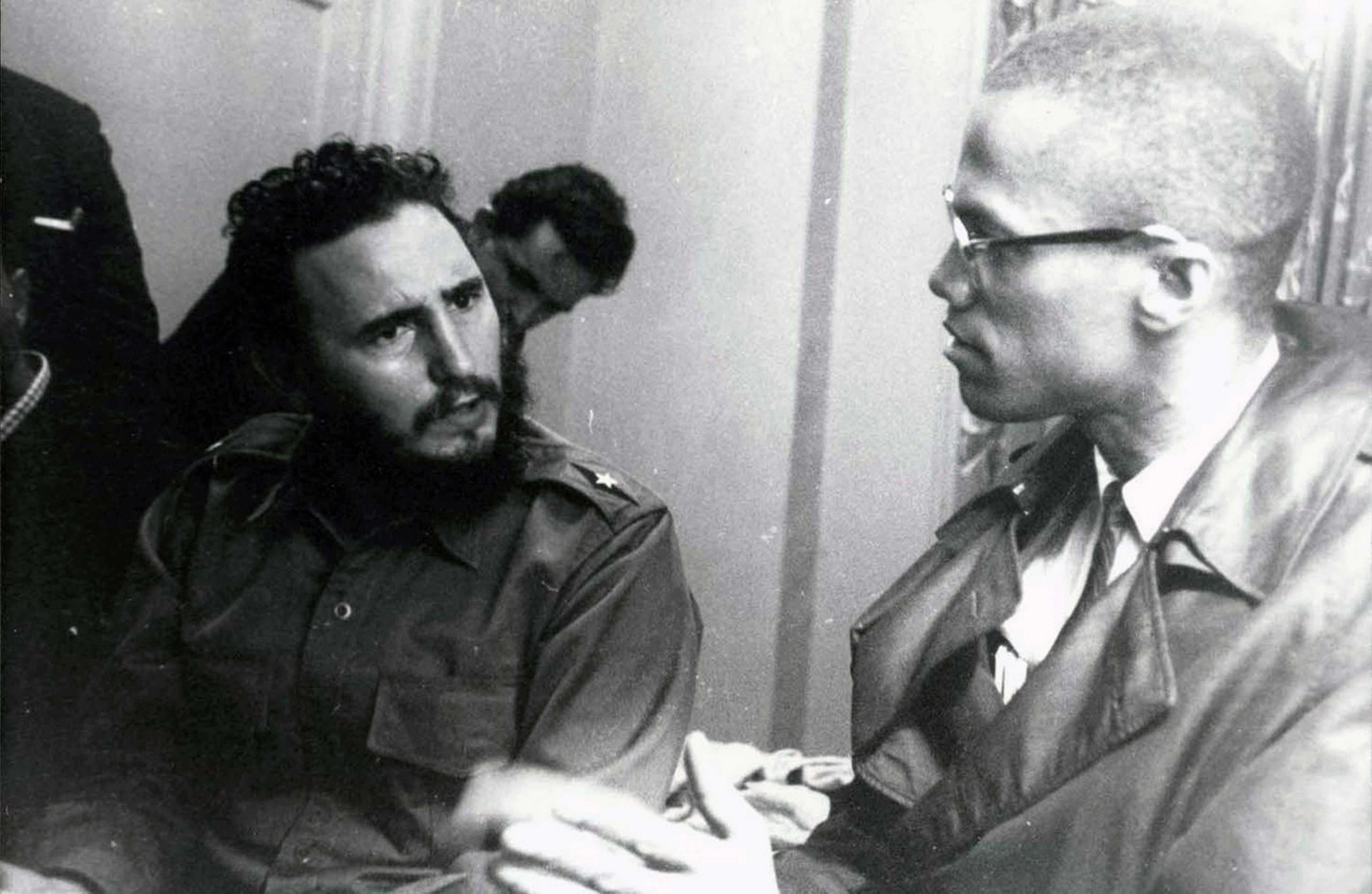 Fidel Castro and Malcolm X.