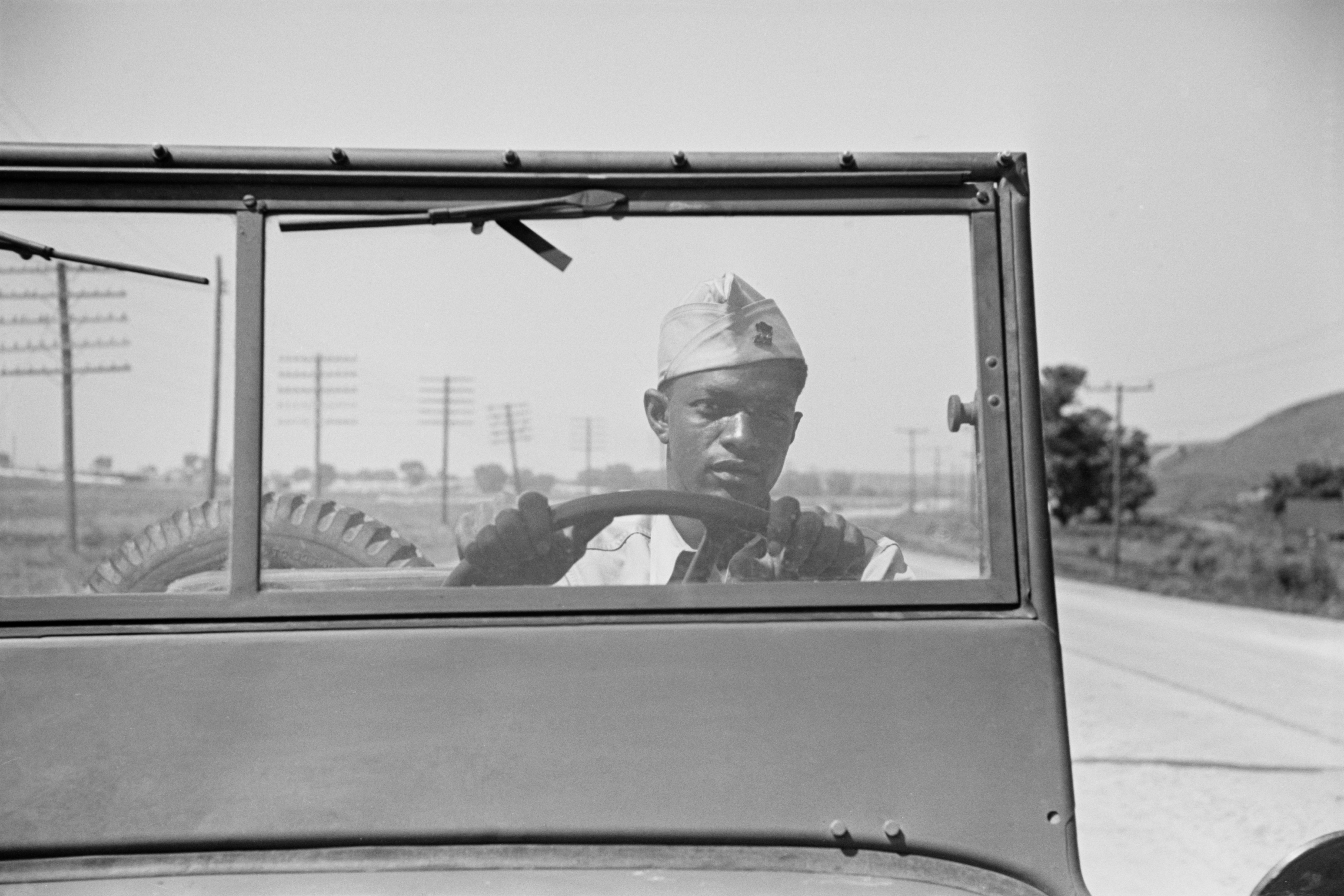 Driver of Jeep of a Reconnaissance Unit, Fort Riley, Kansas