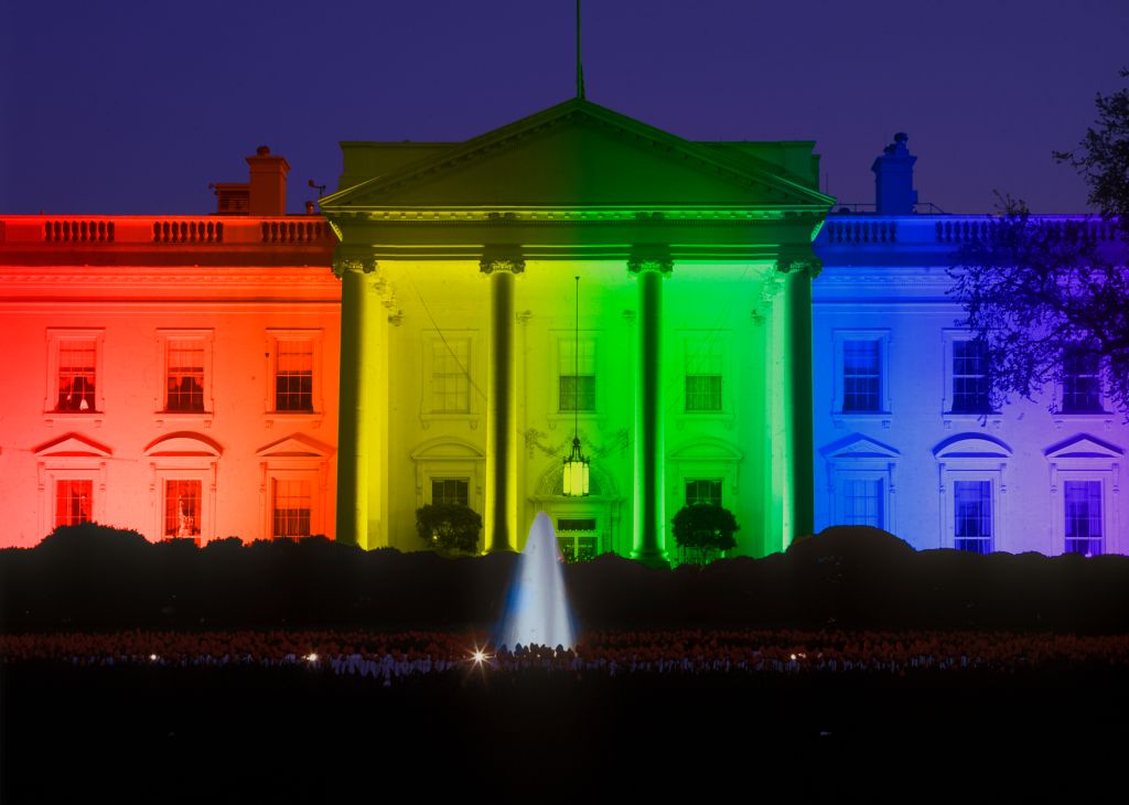 White House in evening, Washington, DC