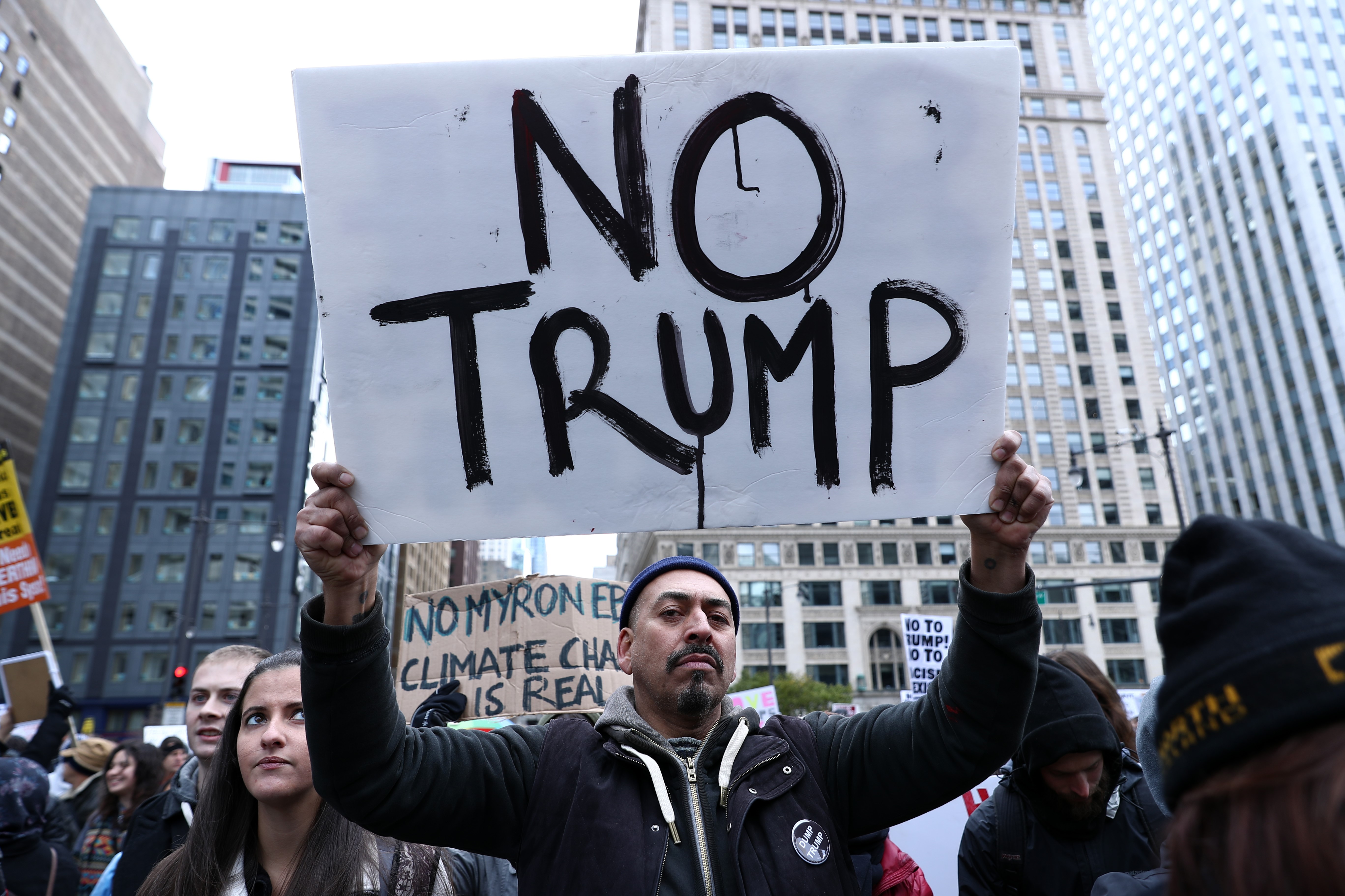 Anti-Trump Protest in Chicago