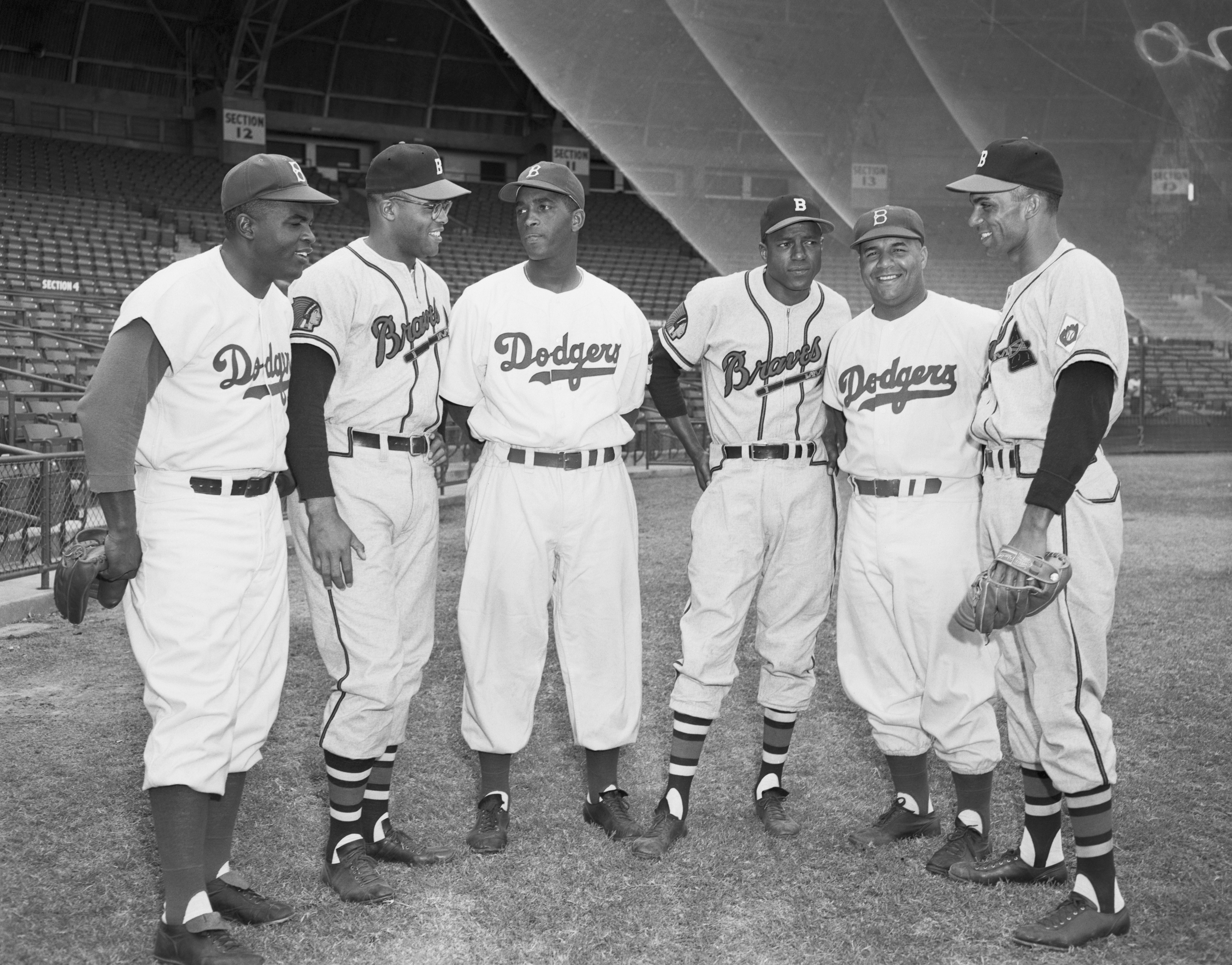 Negro League Stars in Major League Uniforms