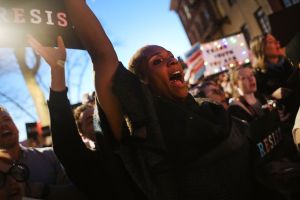 Protestors Rally At Stonewall Inn Against Withdrawal Of Transgender Protections