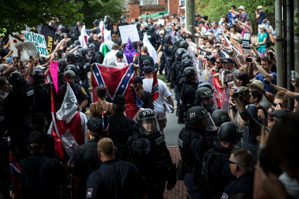 Ku Klux Klan Protests Planned Removal Of General Lee Statue From VA Park