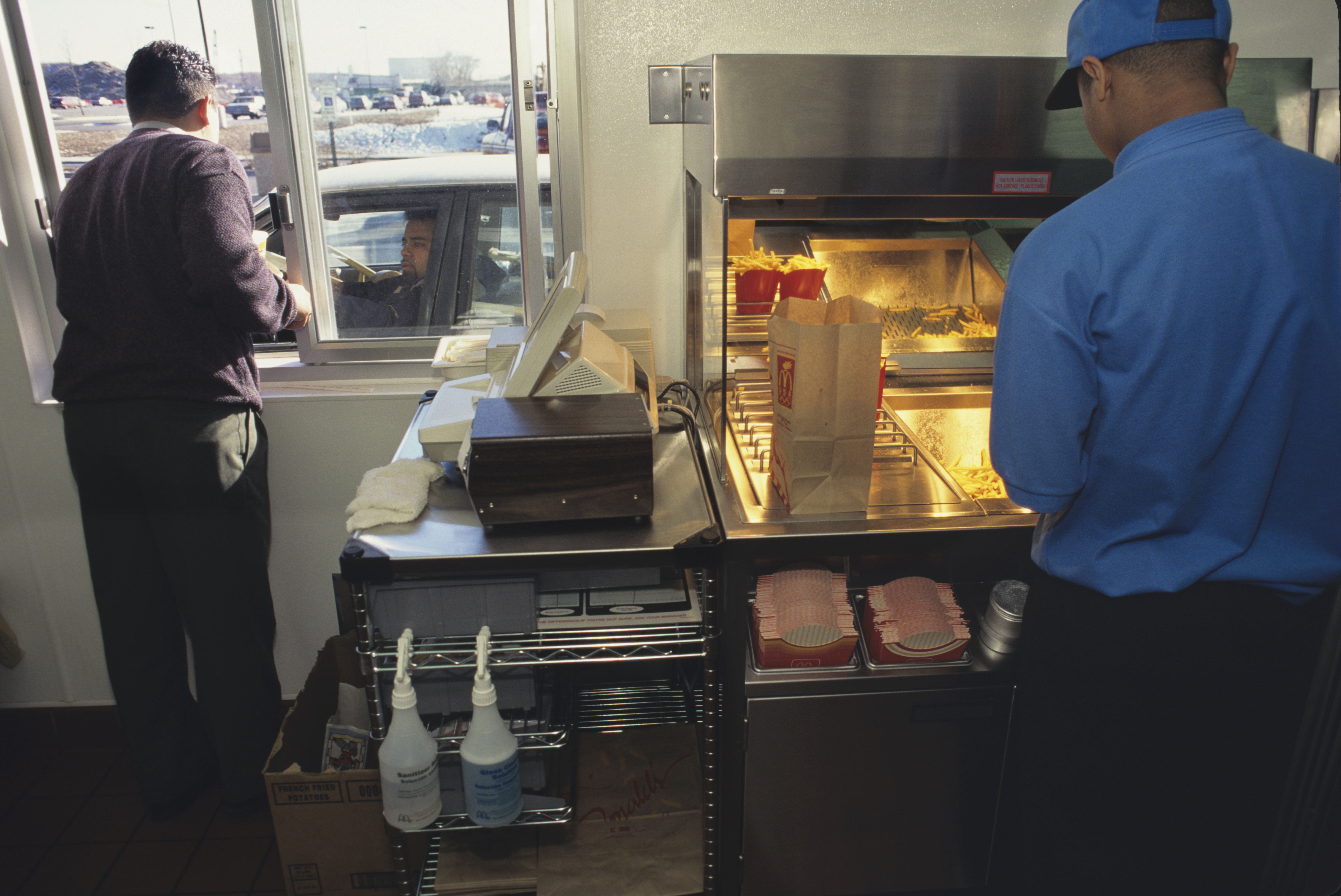McDonald's Workers at Drive-Thru Window