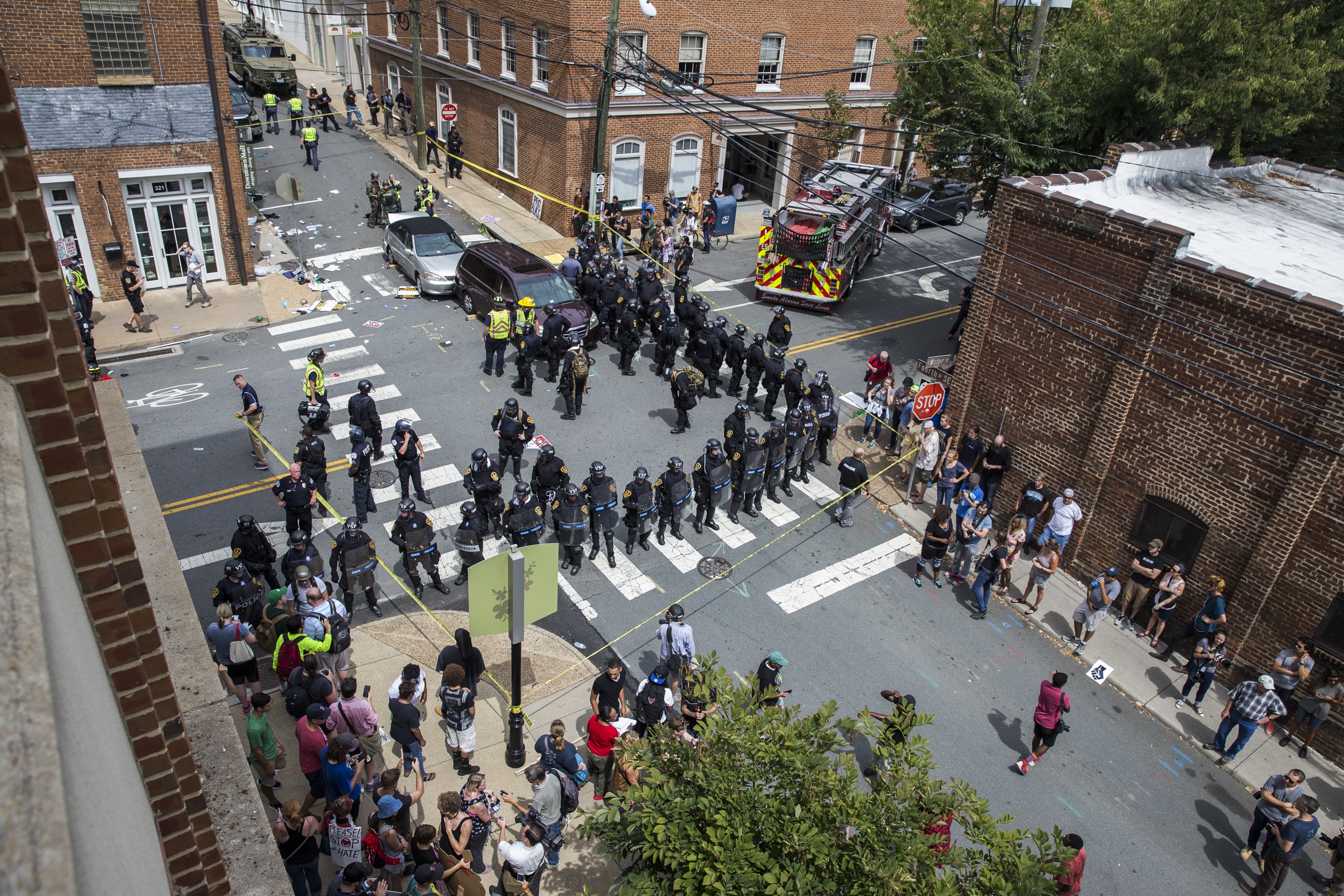 Car Runs Over Crowd of Anti-White Supremacy Protestors in Charlottesville