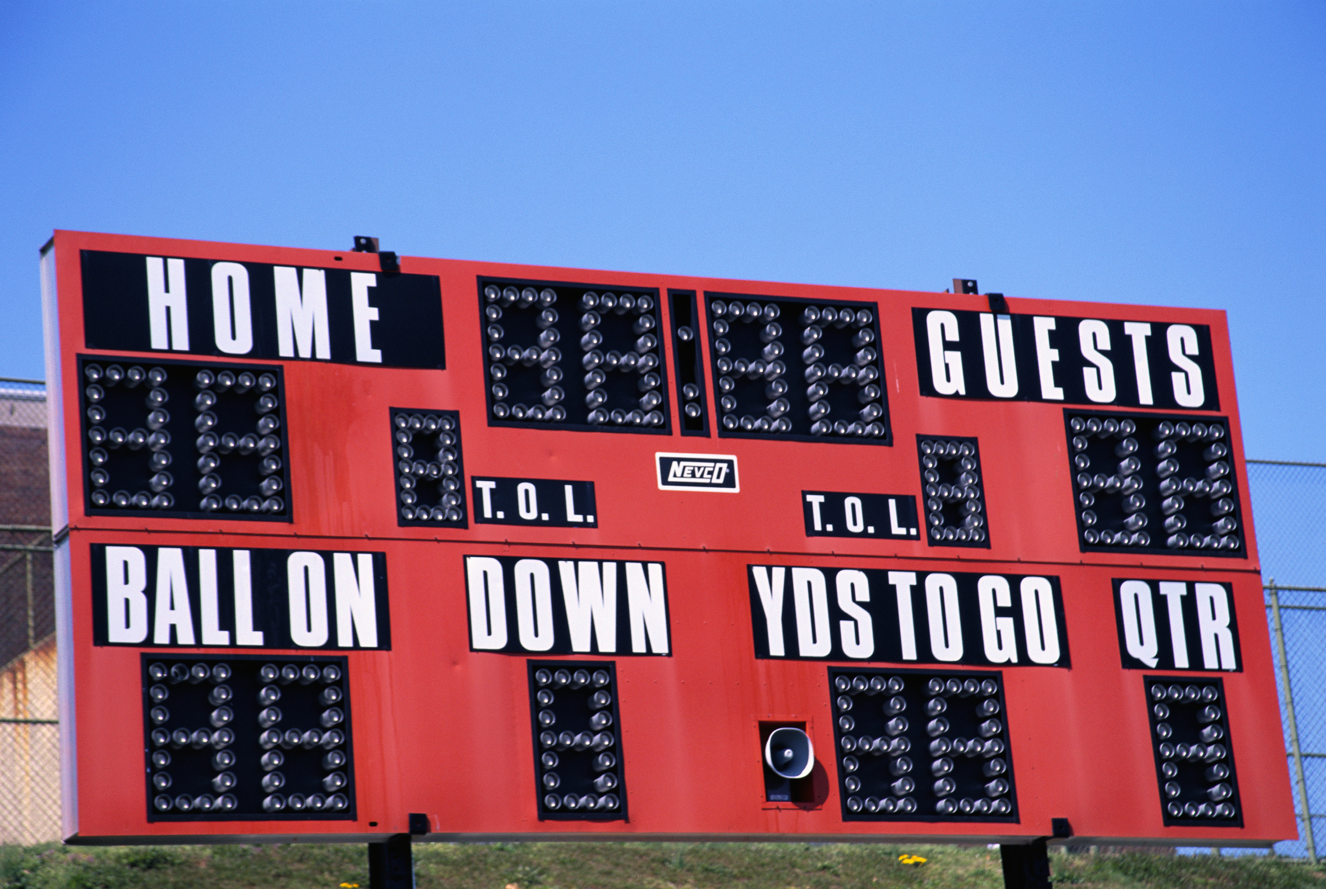 High School Football Score Board