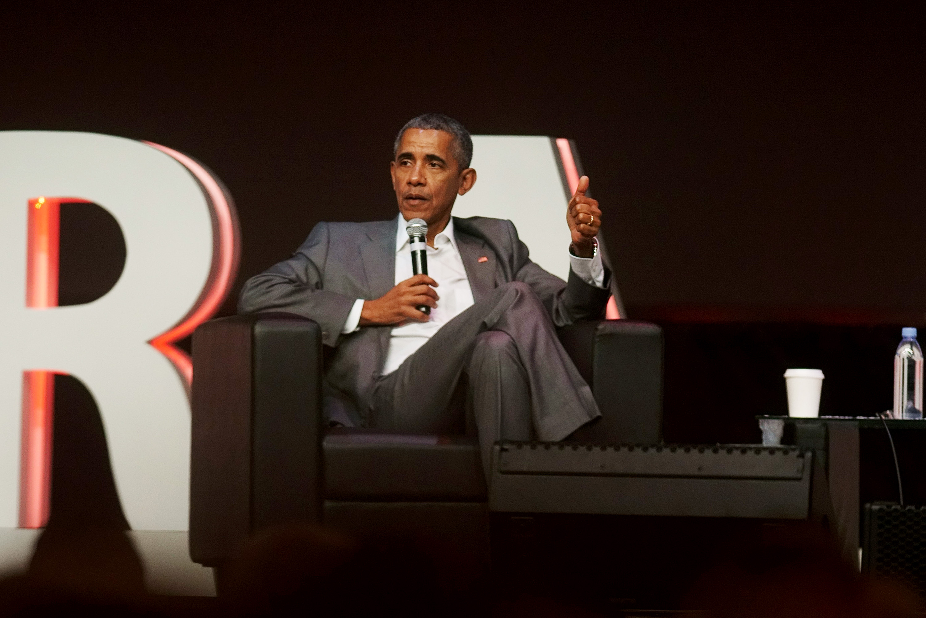 Former Us President Barack Obama Gives Speech In Indonesia
