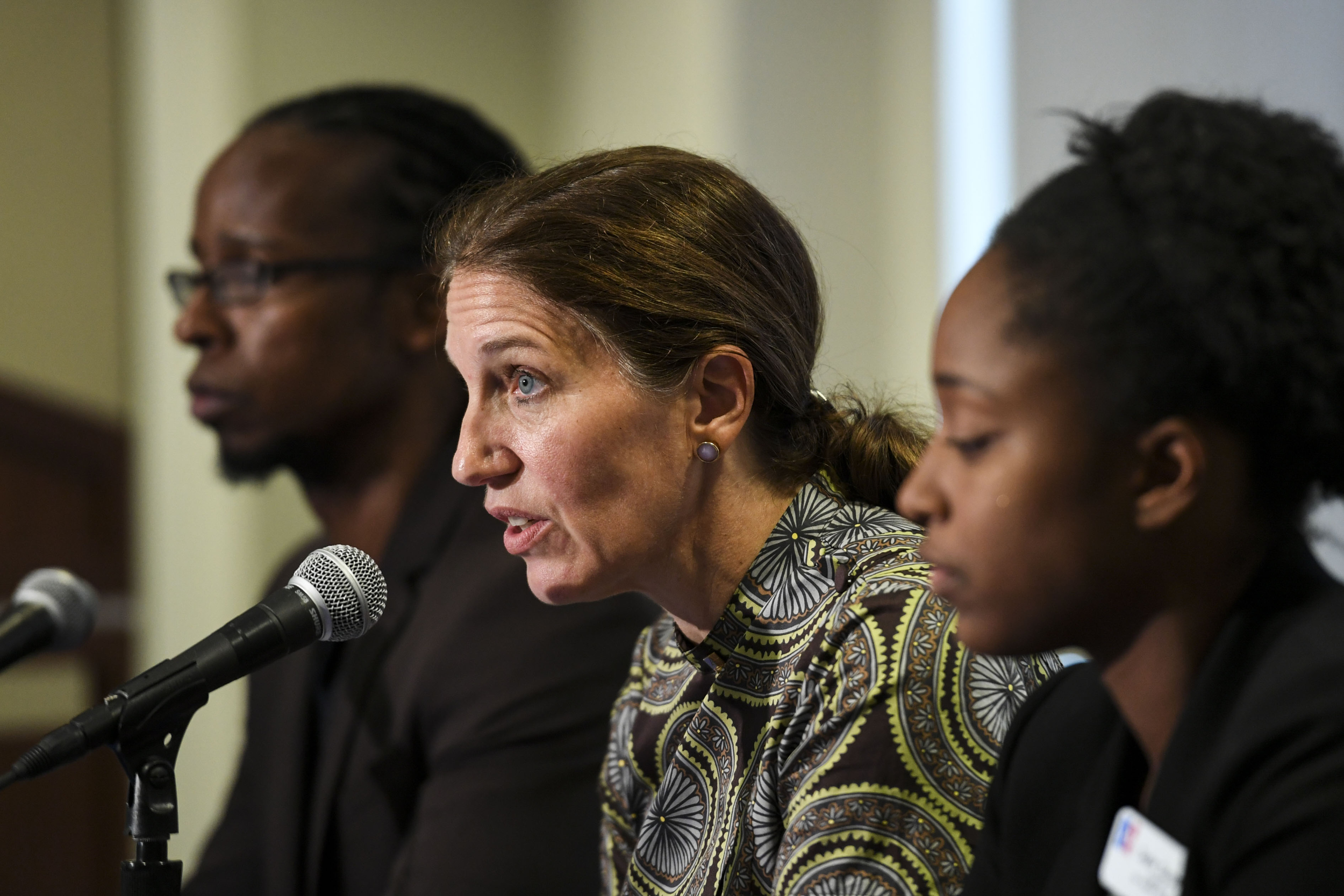 Meeting at American University about racist posters