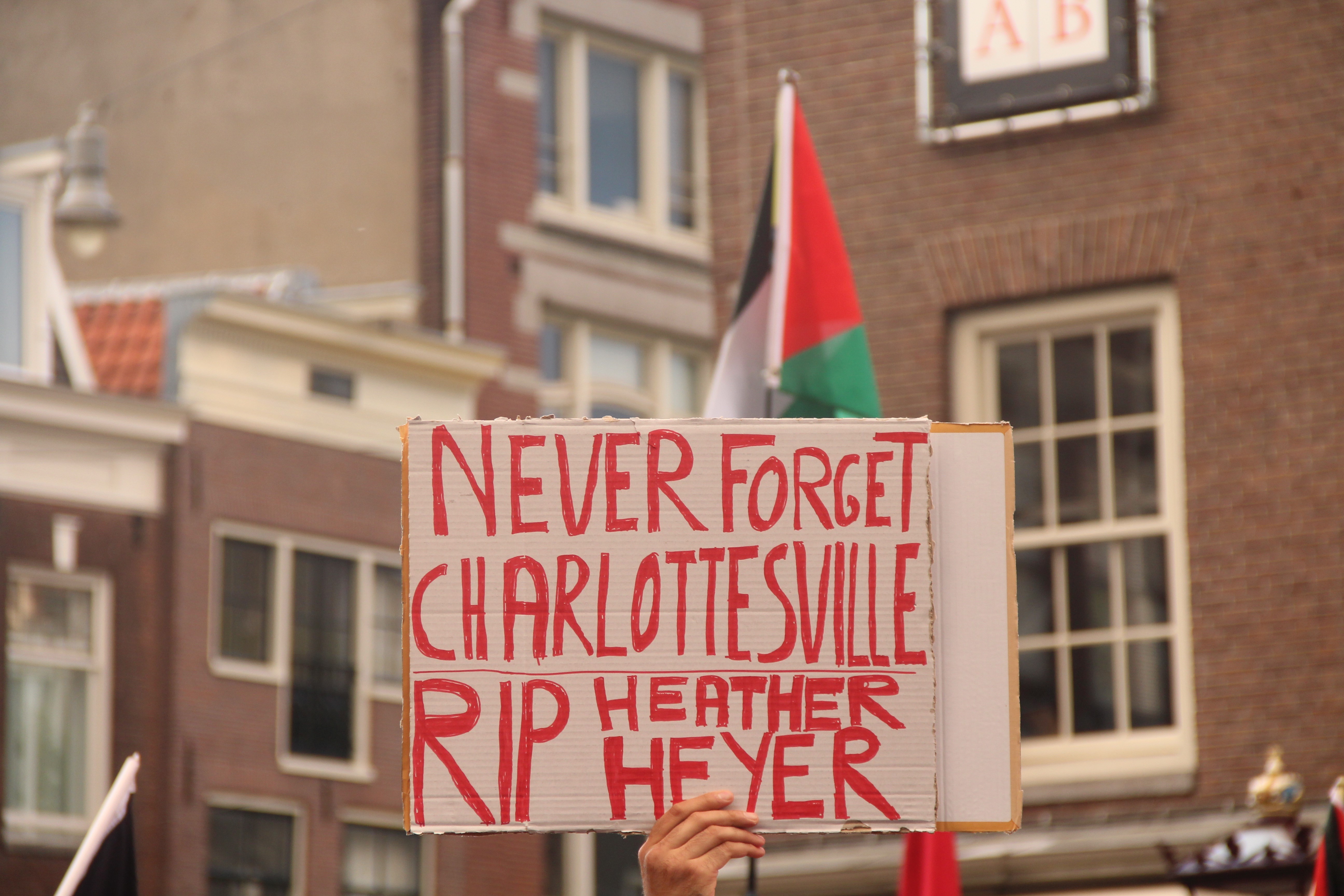 Protest against Donald Trump in Amsterdam