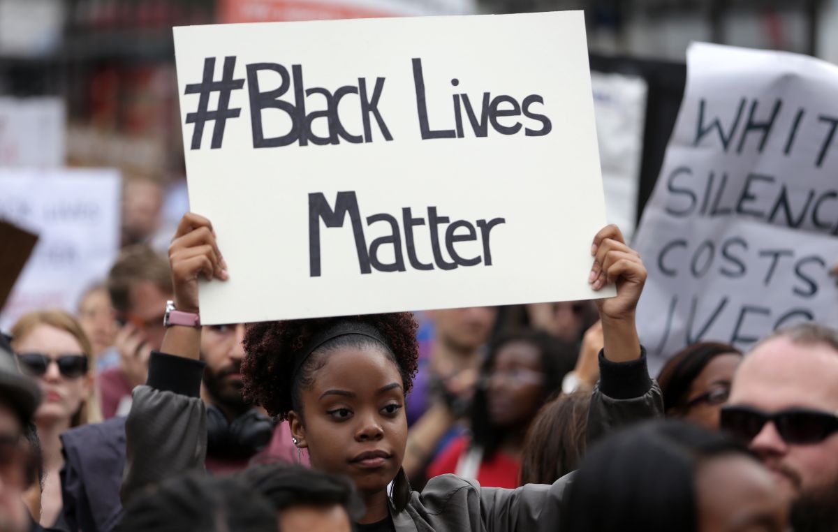 BRITAIN-US-POLICE-PROTEST