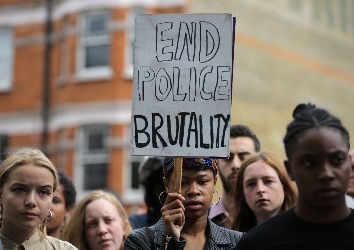 BRITAIN-US-POLICE-PROTEST