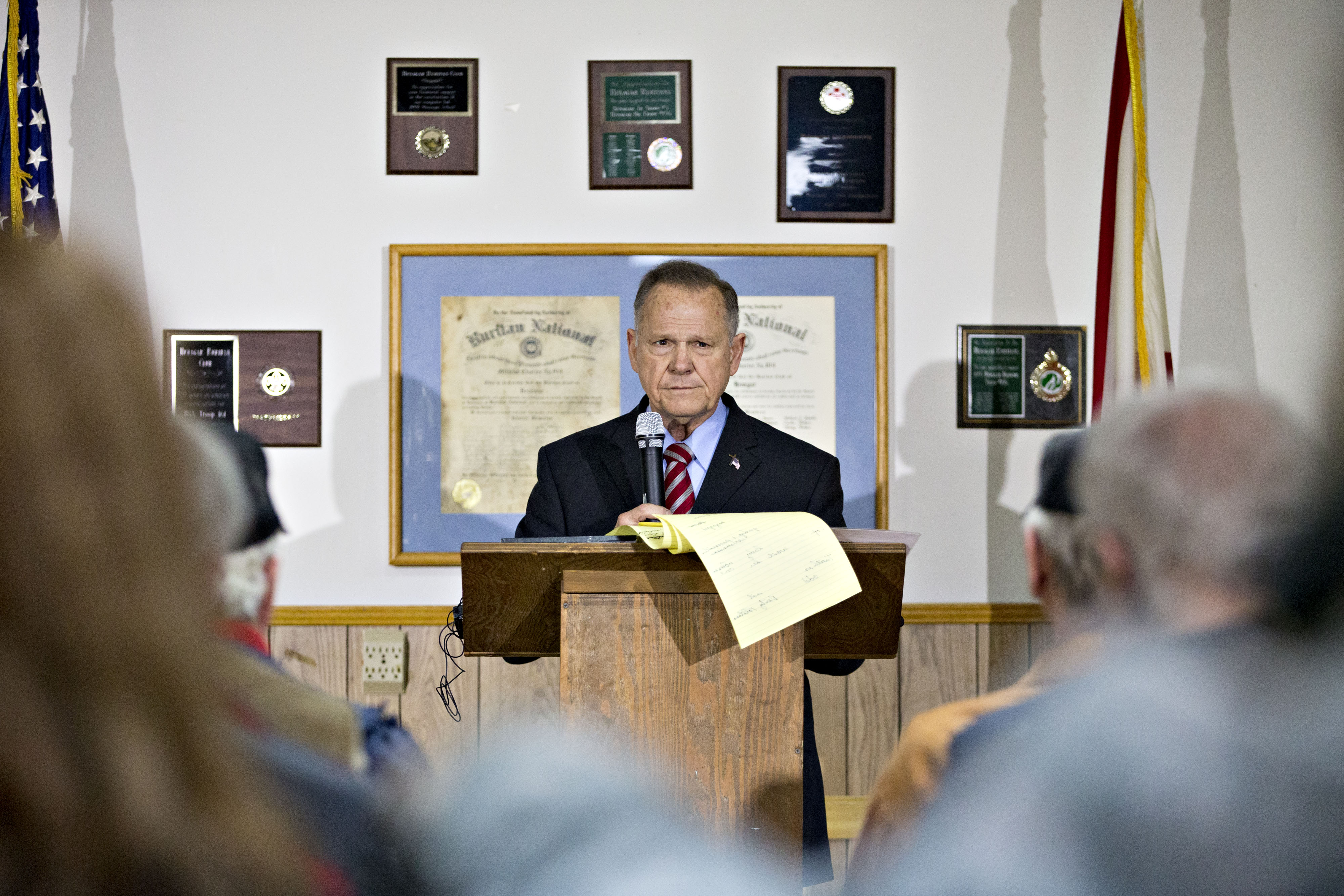 Alabama Republican Candidate For U.S. Senate Roy Moore Holds Campaign Rally