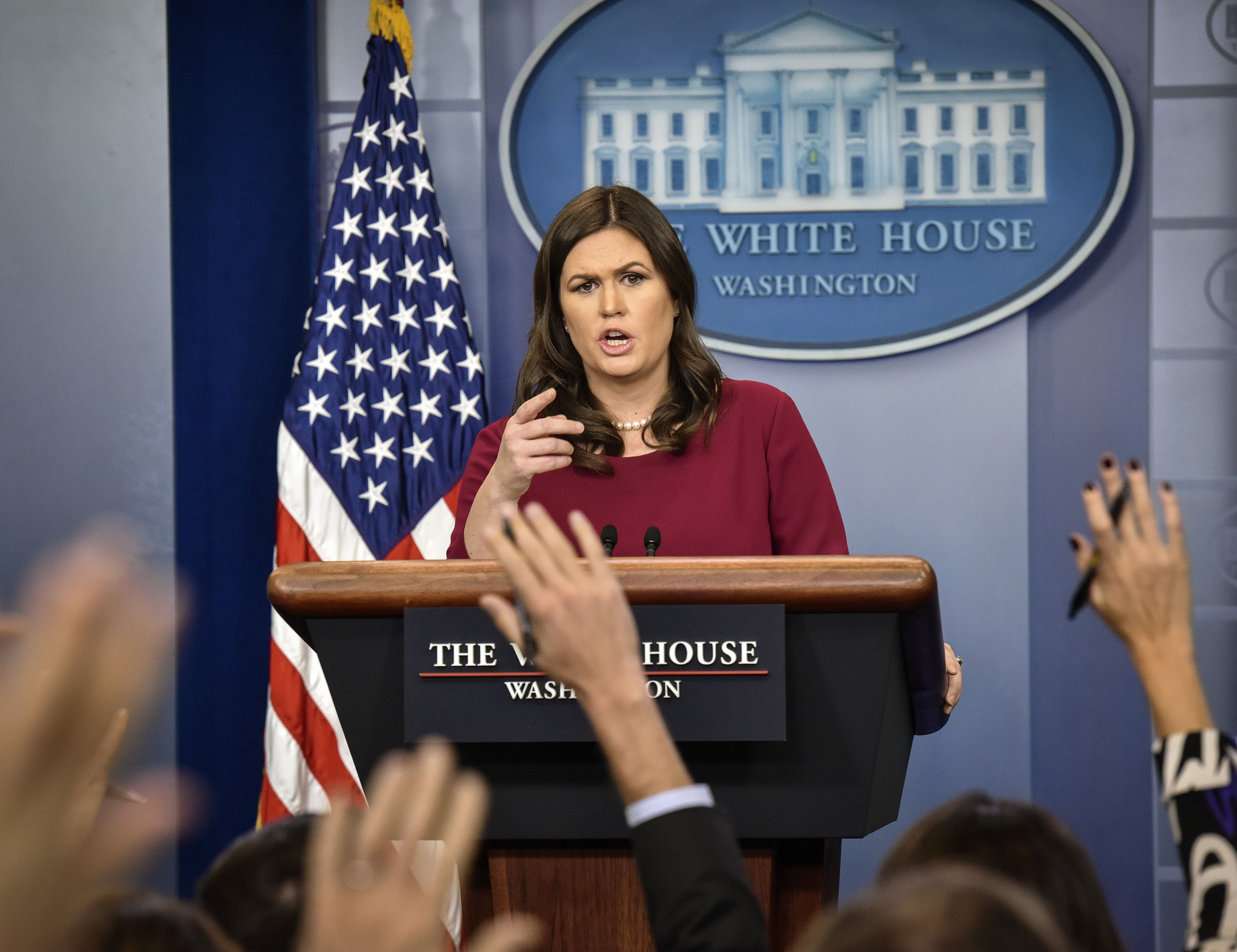 President Donald Trump during a signing ceremony for Space Policy Directives in the Oval office, in Washington, DC.