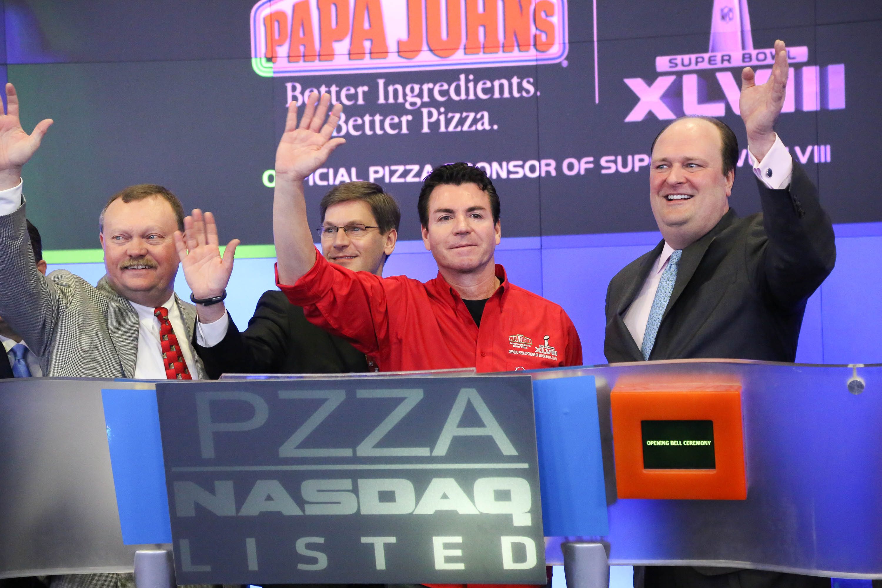 Papa John's International Rings the NASDAQ Opening Bell