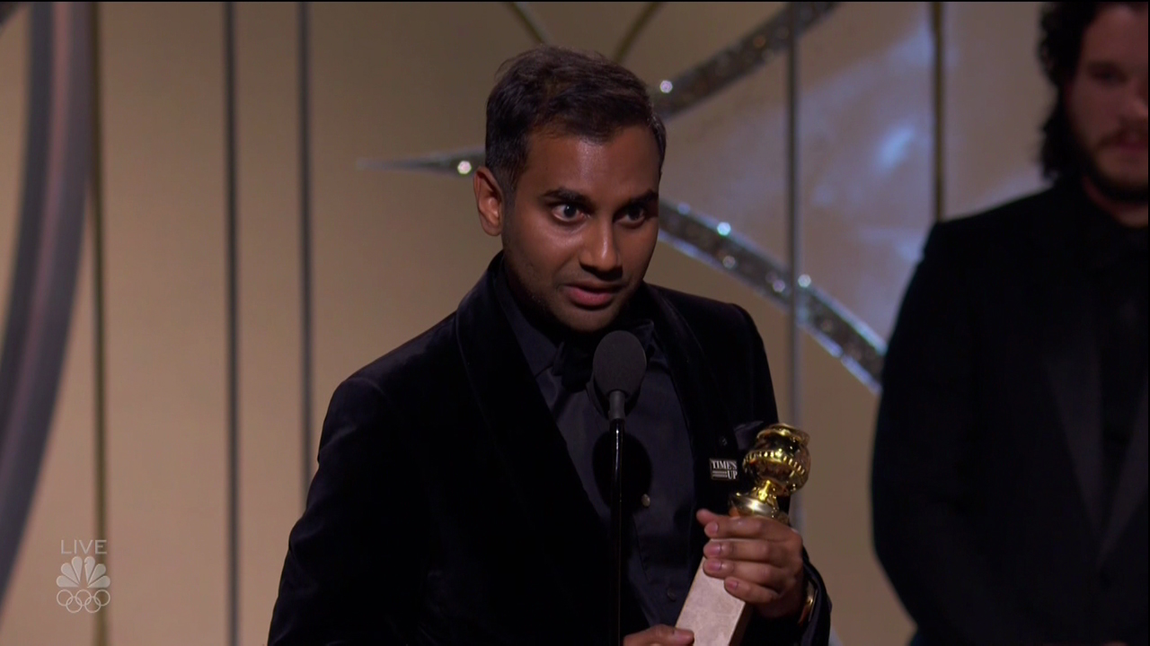 The 75th Golden Globe Awards with host Seth Meyers as seen on NBC.