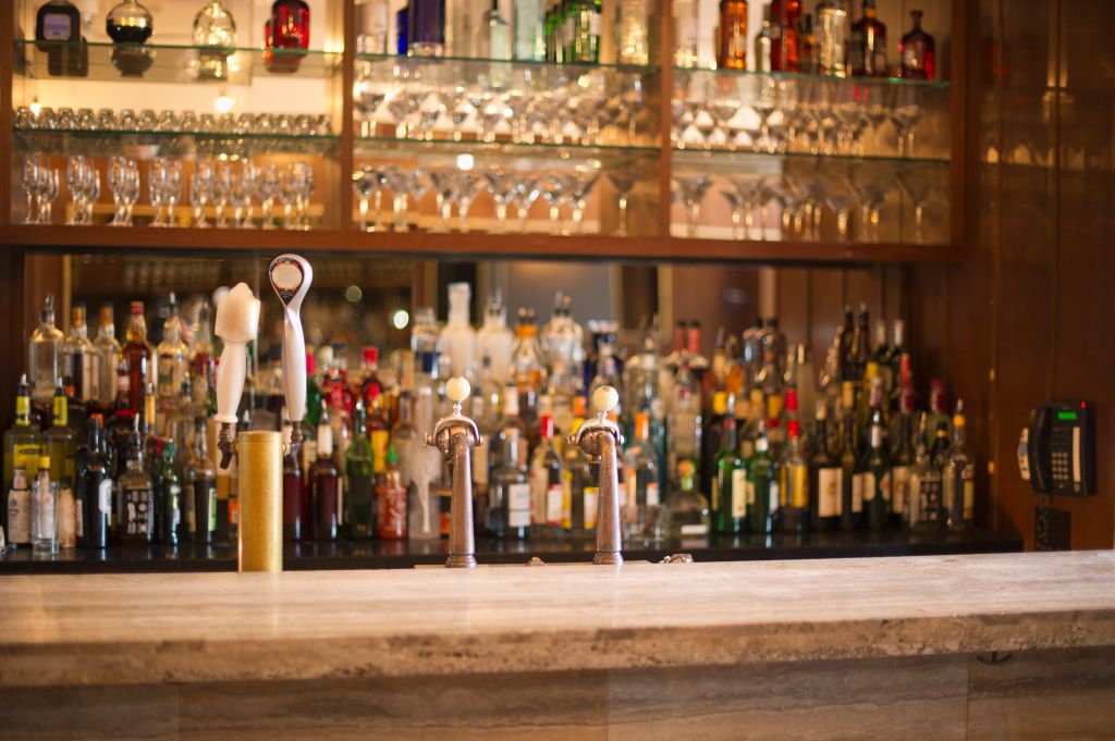 USA, New York State, New York City, Empty bar