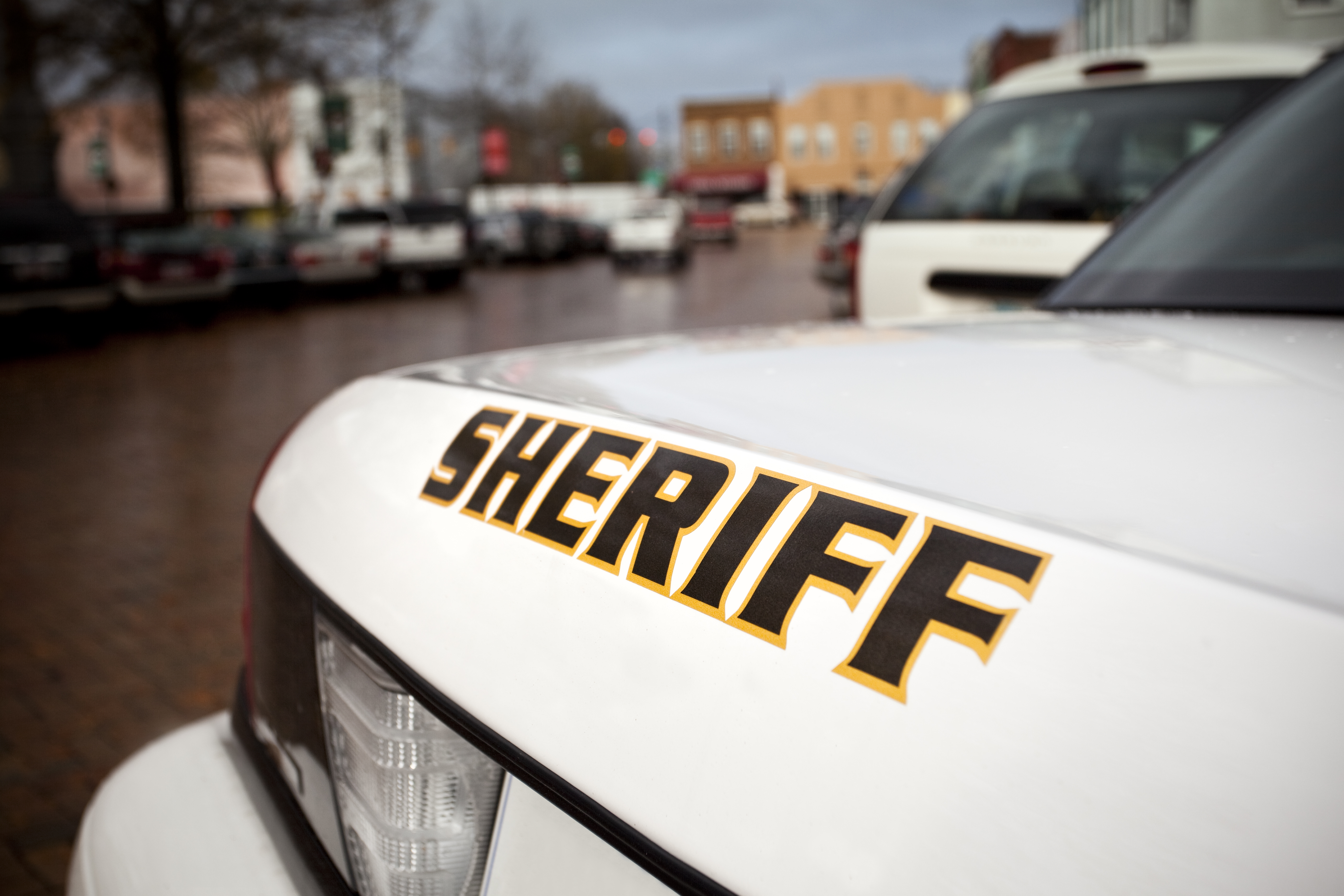 Police cruiser on the street