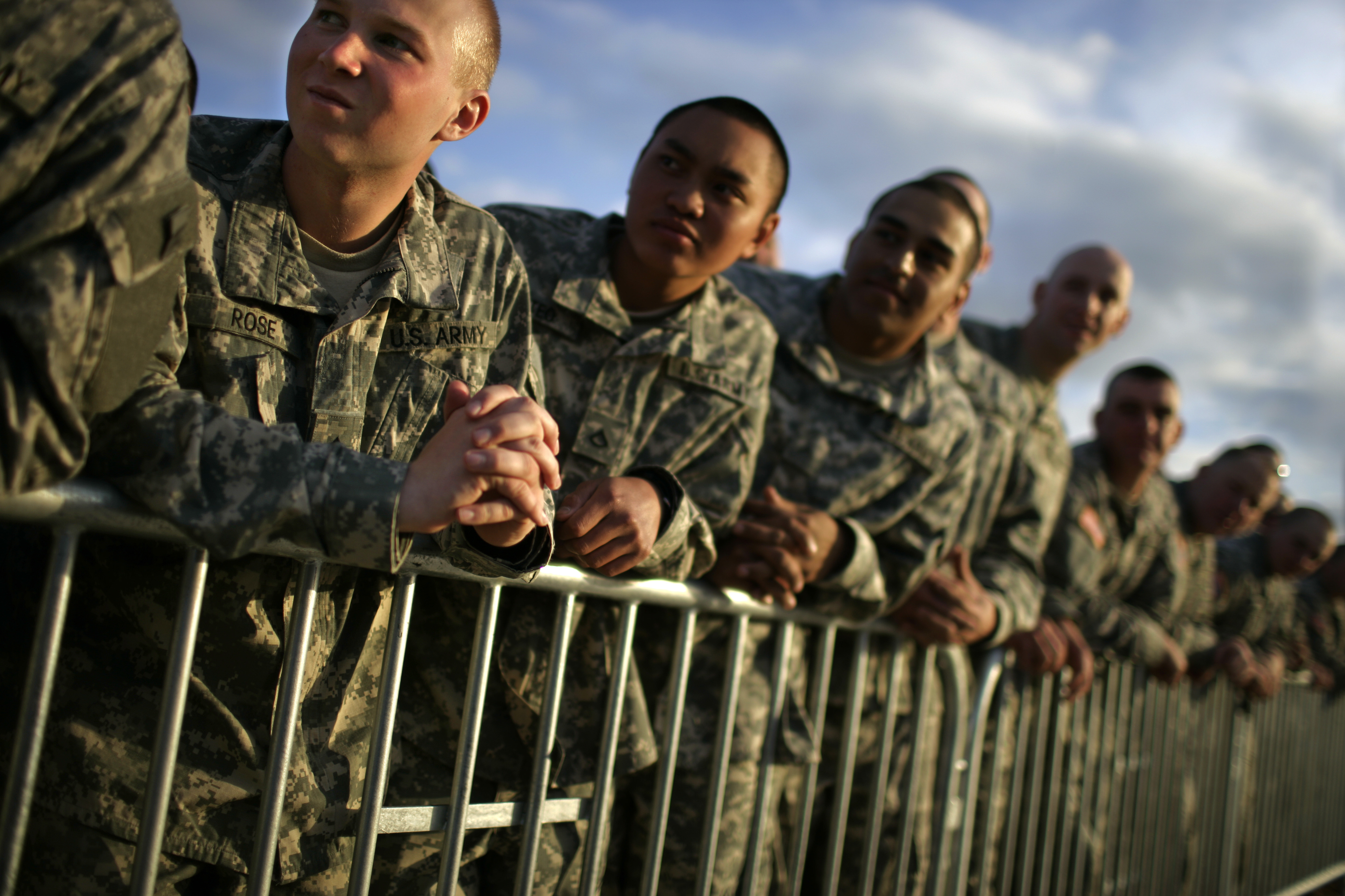 USA - Politics - President Bush at Fort Benning