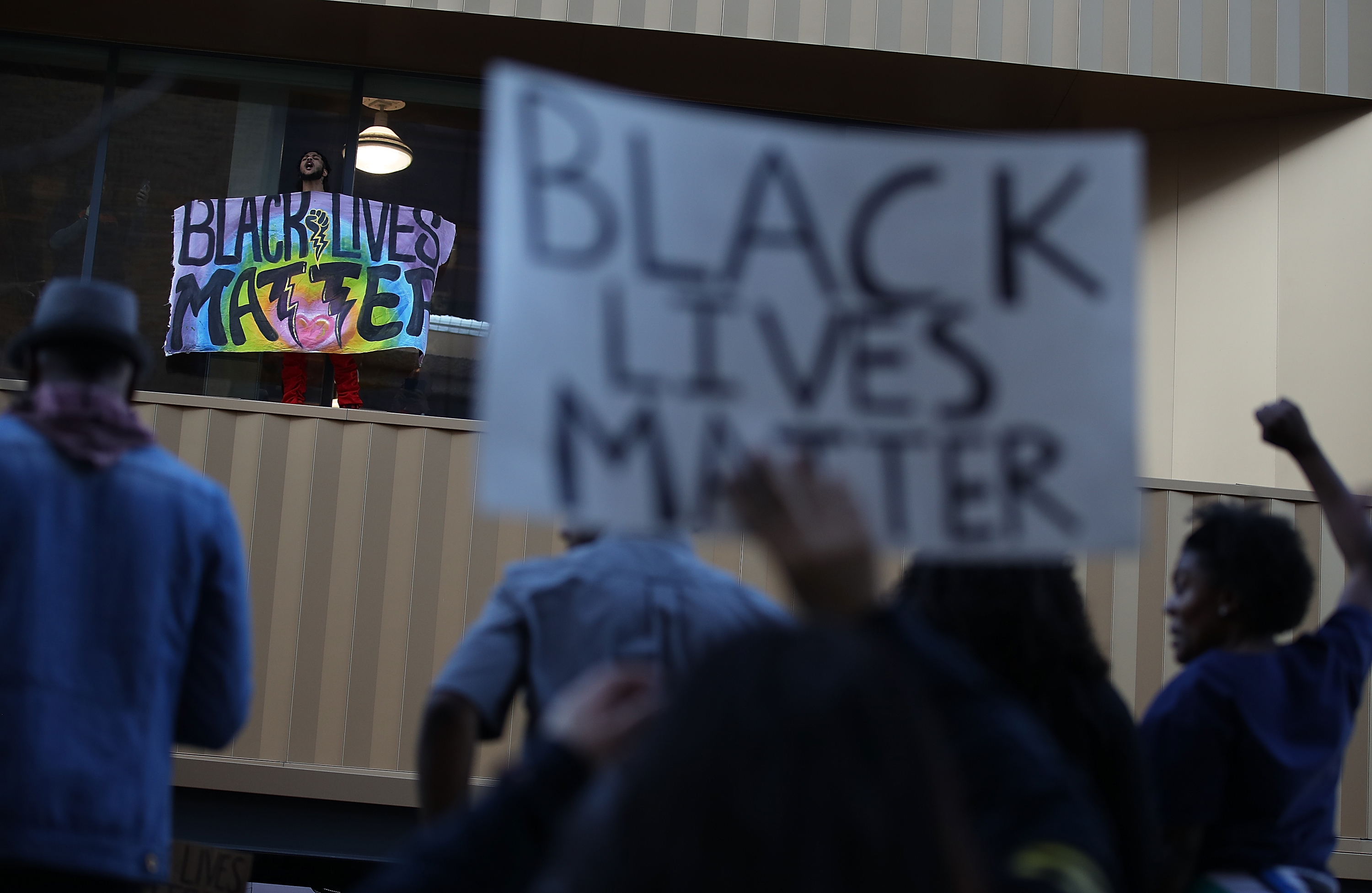 Demonstrators Protest Against Recent Sacramento Police Shooting Of Unarmed Black Man