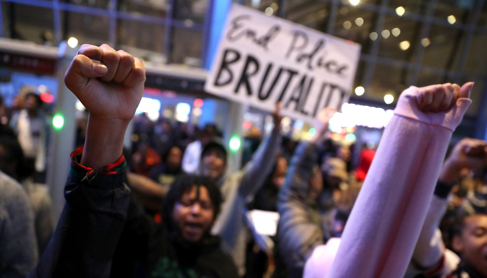 Demonstrators Protest Against Recent Sacramento Police Shooting Of Unarmed Black Man