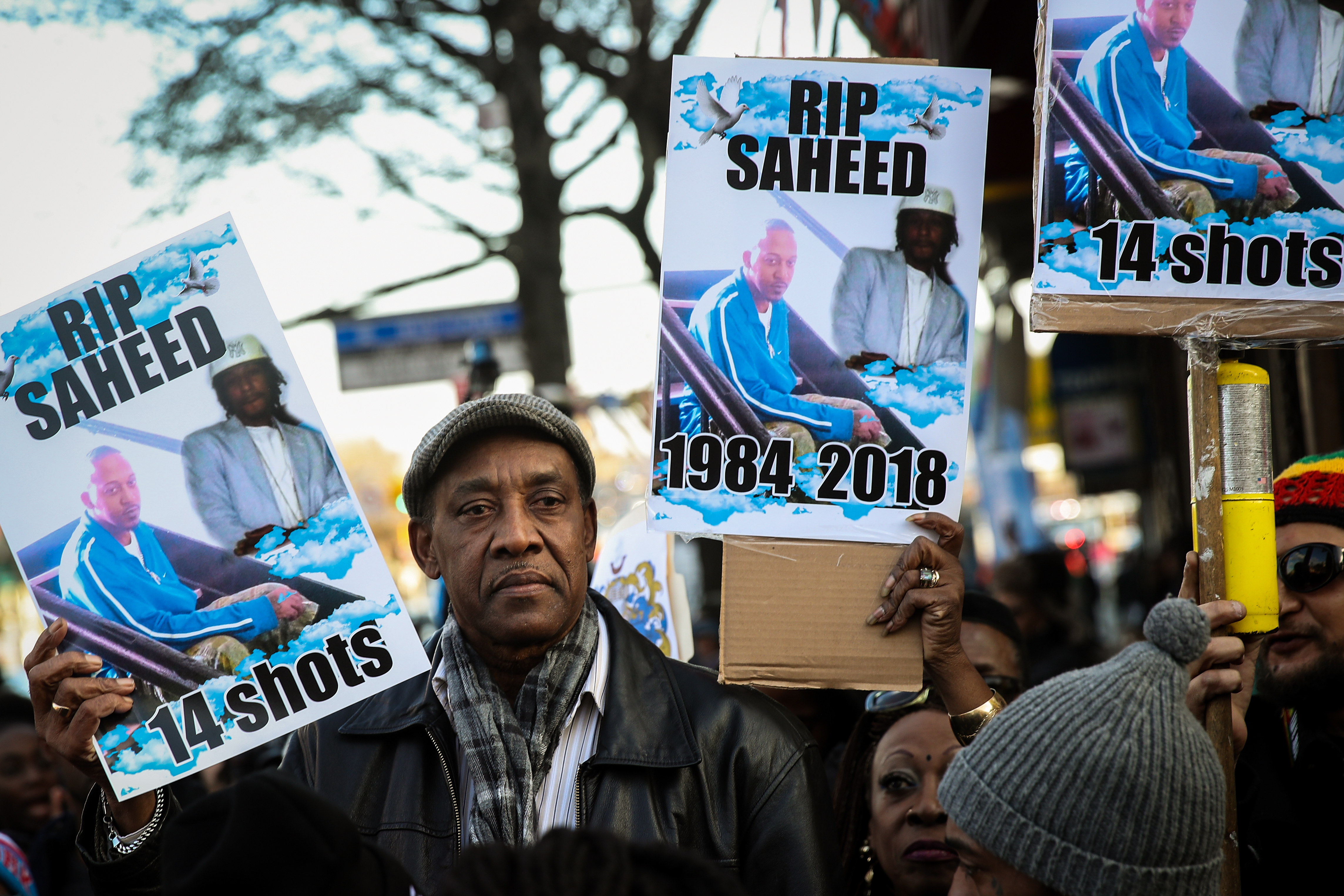 Local Leaders And Family Members Hold Vigil For Unarmed Man Killed By NY Police