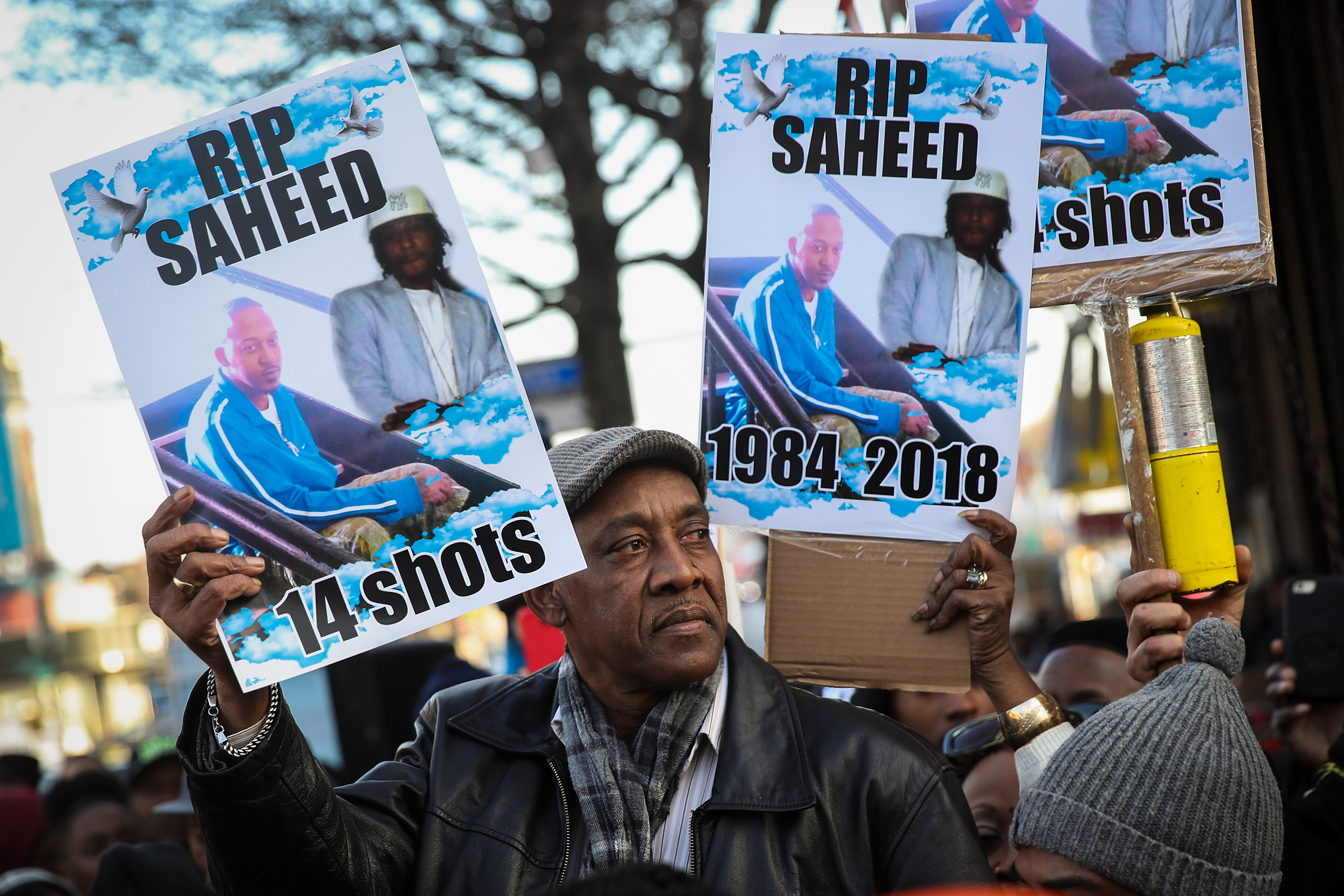 Local Leaders And Family Members Hold Vigil For Unarmed Man Killed By NY Police