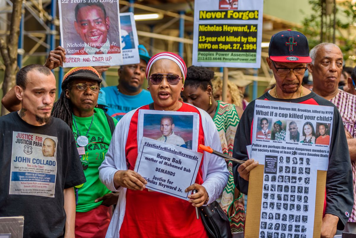 Hawa Bah, mother of Mohamed Bah, a victim of police...