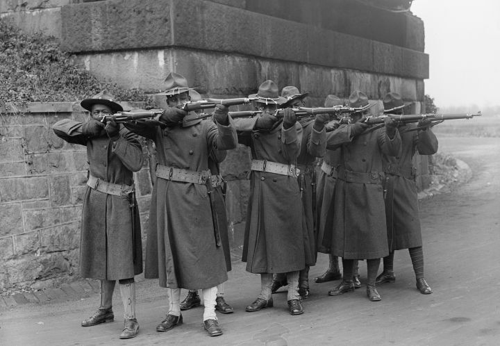 African-American Troops, World War I, circa 1917