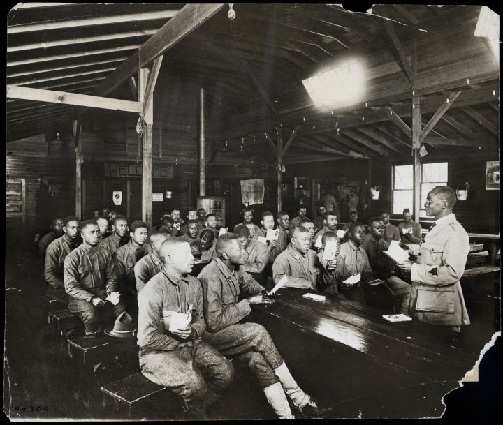 Bible Class Army Ymca African Am Wwi