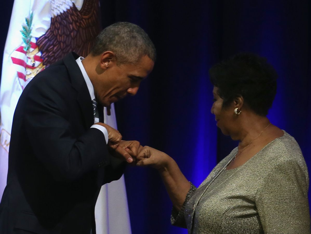 President Obama Joins Justice Department Ceremony Honoring Eric Holder