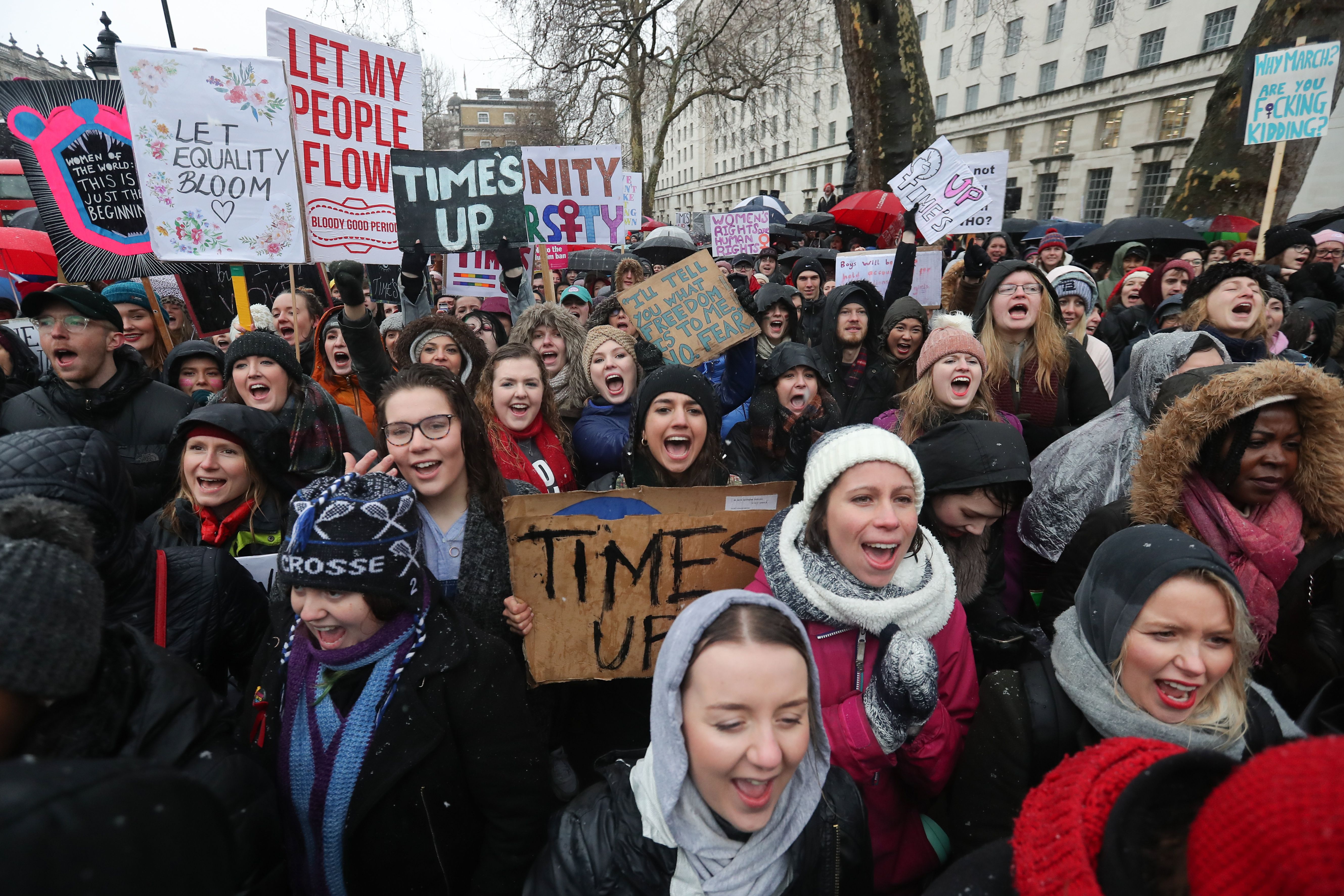 BRITAIN-US-POLITICS-DEMONSTRATION-PROTEST-WOMEN'S MARCH-RIGHTS